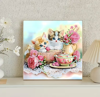 Preview: Diamond Painting Katzenbabys